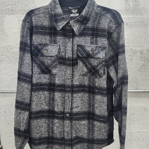 NWOT Colorado Clothing Plaid Button-Down Shirt - Small - Gray/Black - Picture 3 of 8